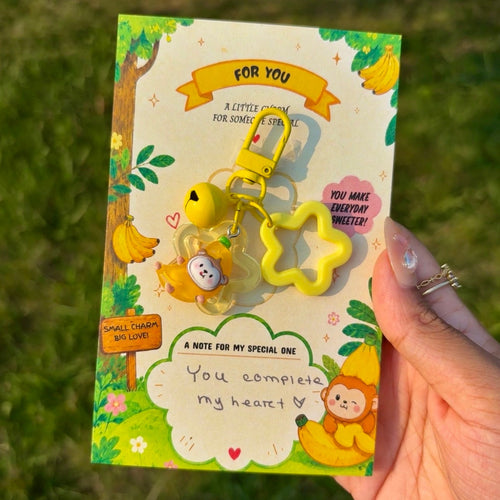 Monkey Baby Charm Card